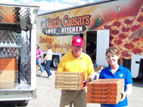 Salvation Army and Little Caesars Pizza Team-up For Tornado Response