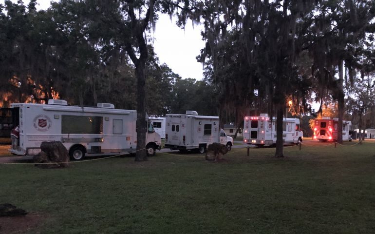 SALVATION ARMY RELIEF EFFORTS BEGIN IN THE PANHANDLE IN THE WAKE OF HURRICANE SALLY.