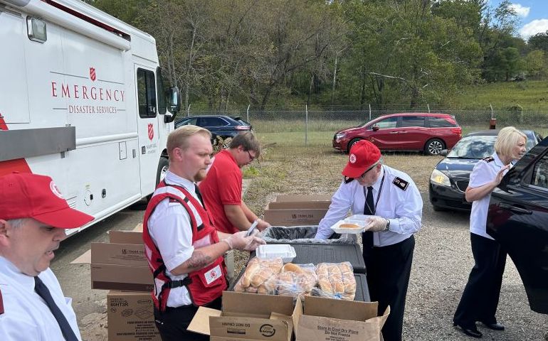 Southern Territory Leaders Visit East Tennessee’s Hurricane Helene Relief Efforts