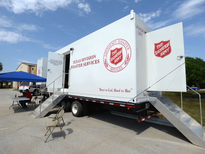 Salvation Army Laundry Unit Deployed to Wimberley, Texas