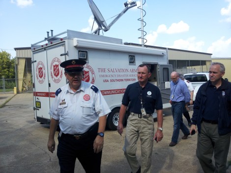 FEMA Leader Visits The Salvation Army Disaster Relief Operation