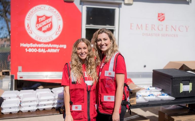 Actresses Alexa PenaVega and Taylor Dooley Serve at The Salvation Army’s East Tennessee Disaster Response