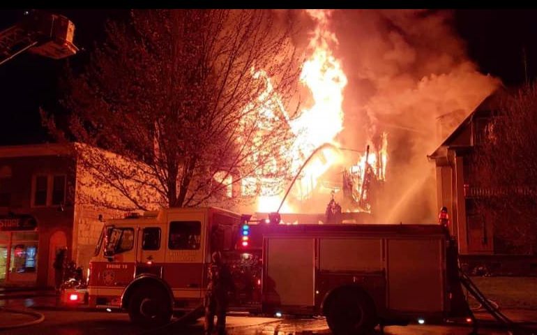 Buffalo NY EDS Responds to Three Alarm Fire Overnight 