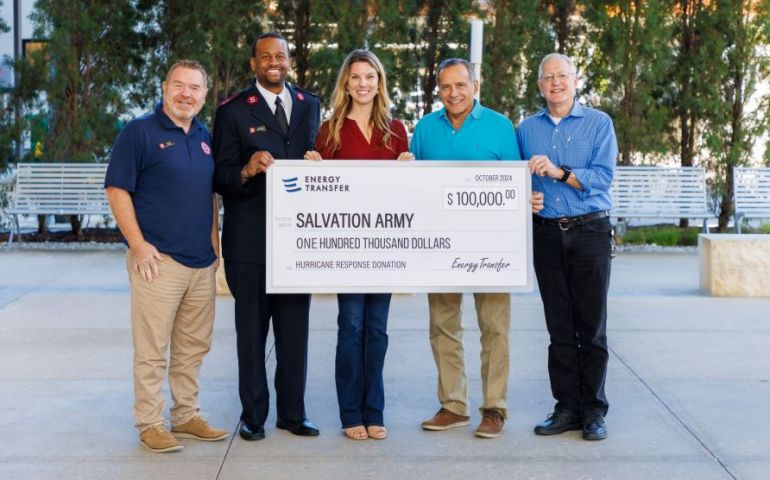 Energy Transfer Donation Supports The Salvation Army’s Hurricane Relief Efforts in Florida and North Carolina