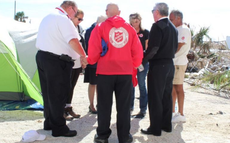 Salvation Army and Mexico Beach Couple Form Friendship