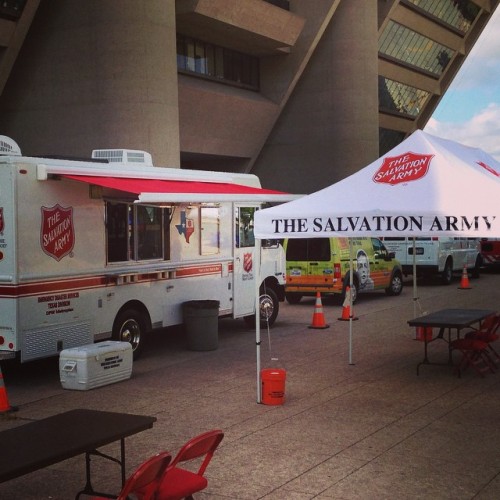 Salvation Army spreads Gospel and the word .. about disaster services!