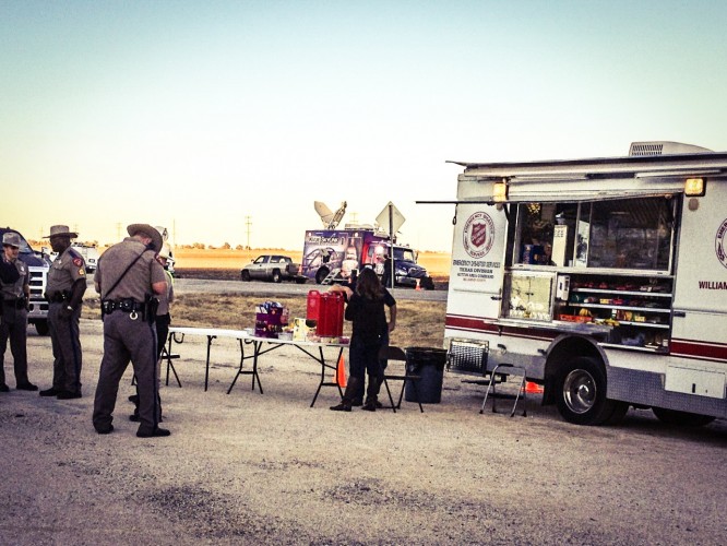 The Salvation Army  Texas Division responds to train-truck collision