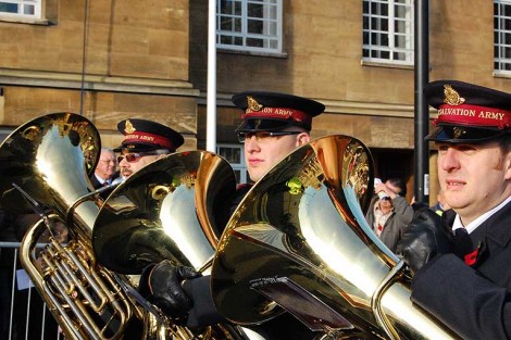 U.K. Salvation Army & Mobile Canteen Honor Military on Remembrance Sunday