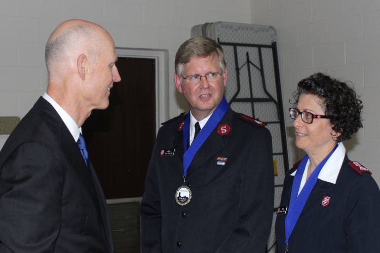 Florida Governor Rick Scott honors Salvation Army volunteers