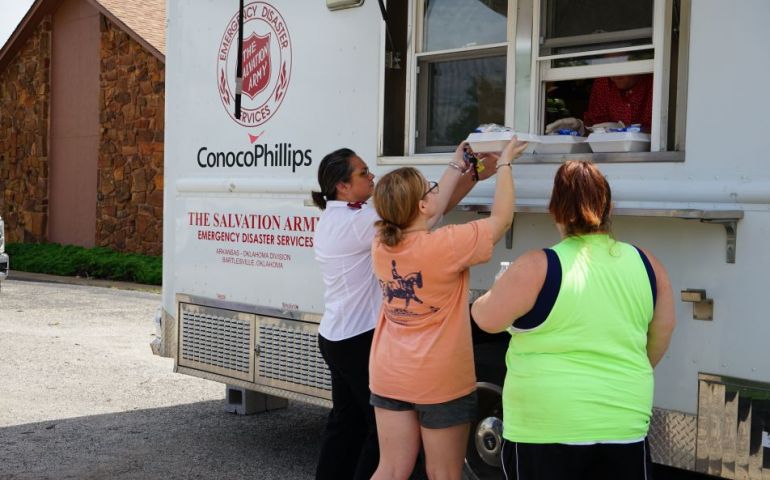 Salvation Army and Phillips 66 Volunteers Serve Together After Bartlesville Tornado