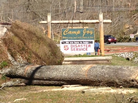 Salvation Army Disaster Recovery Center is in Operation at Camp Joy