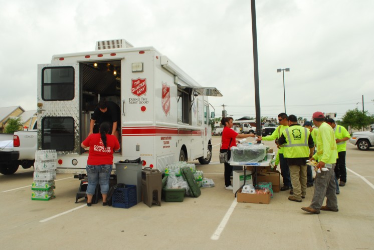 The Salvation Army Staff and Volunteers Responding to Tornadoes in Cleburne and Granbury, Texas