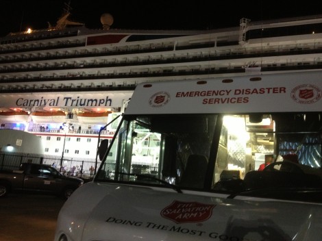 The Salvation Army Serves Families Awaiting Carnival Triumph In Mobile