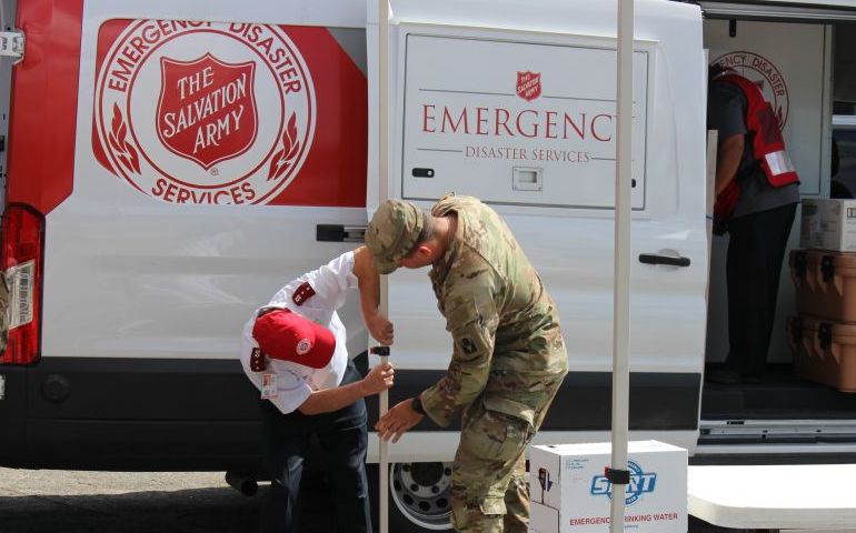 The Salvation Army in Hardee County Joins Distribution Site with Florida National Guard and Walmart