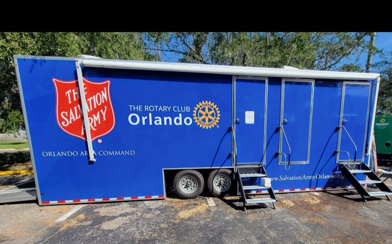 Orlando Shower Unit Amenities Benefit Hurricane Milton IMT Personnel