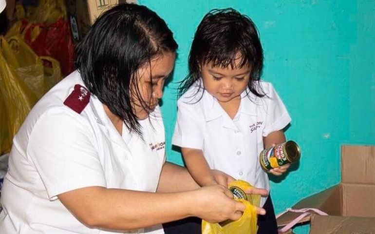 Food and Supplies Distributed in the Philippines after Typhoon Mangkhut