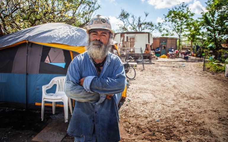 Aransas Pass Residents Living in Tents and Campers Thankful for Salvation Army